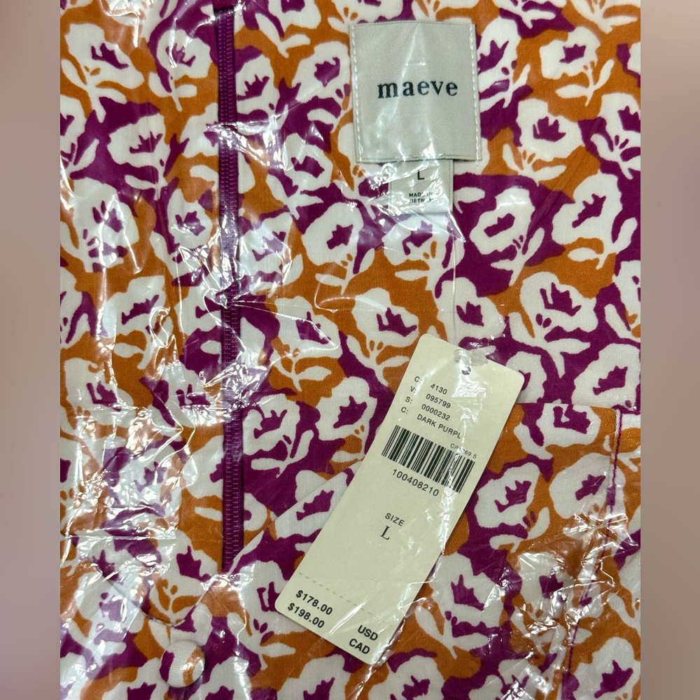 Anthropologie Maeve Cecily Fit & Flare Midi Dress NWT Size Large - Picture 12 of 12